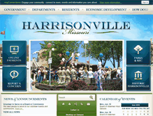 Tablet Screenshot of harrisonville.com